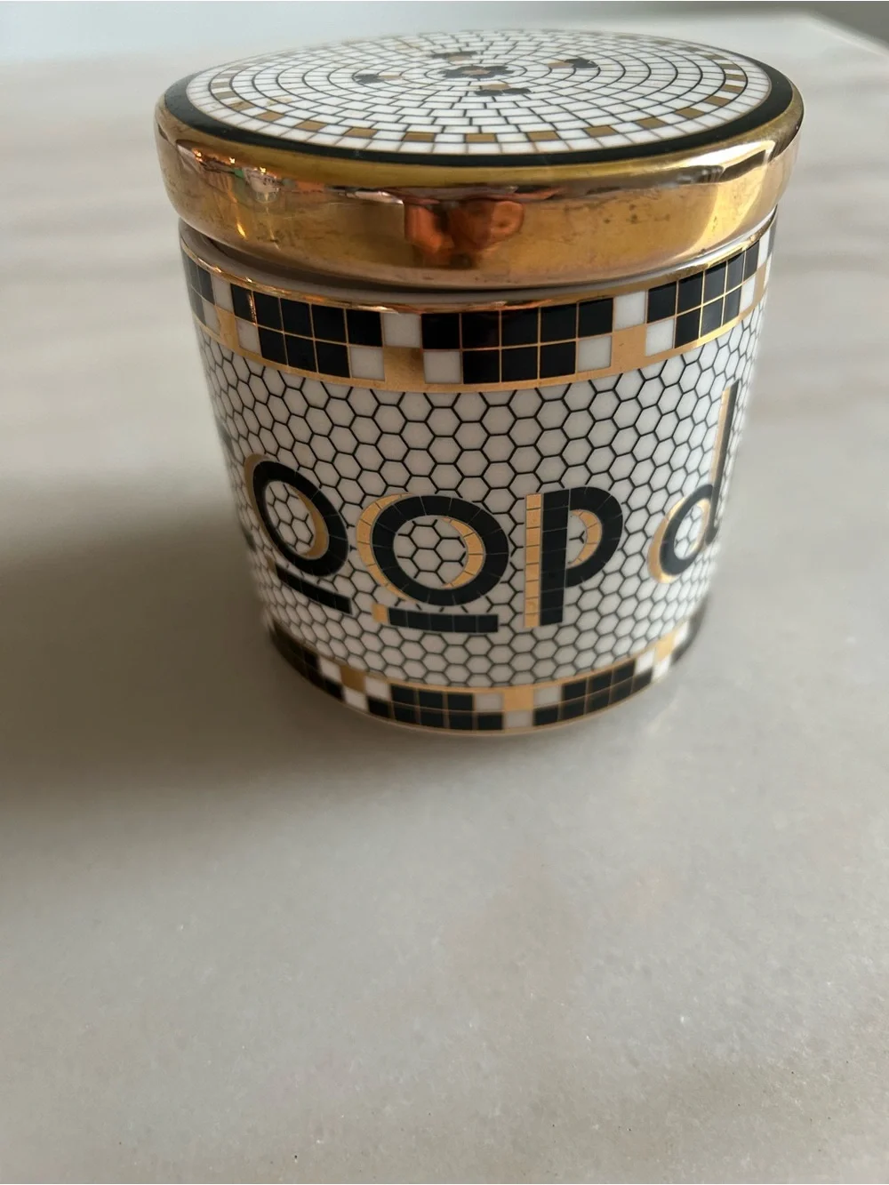 Scoop Du Jour 3.5'' Bistro Tile Canister Anthropologie